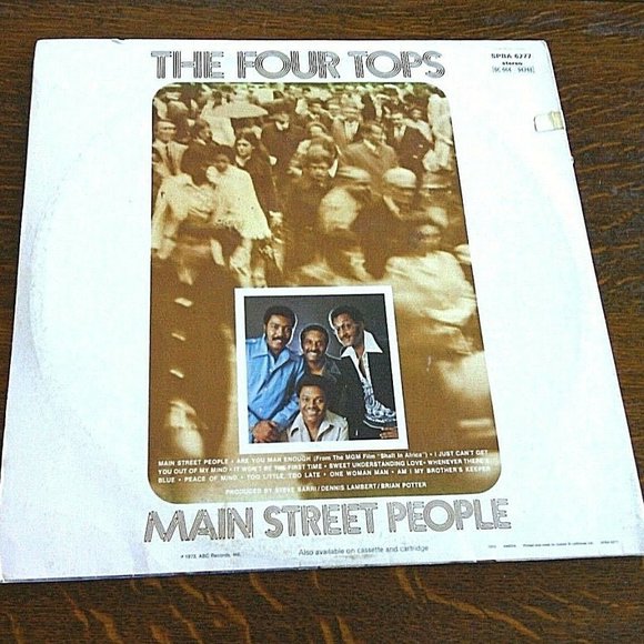 Vintage Vinyl LP The Four Tops - Main Street People Soul Record UK 1973 Music - Picture 2 of 16